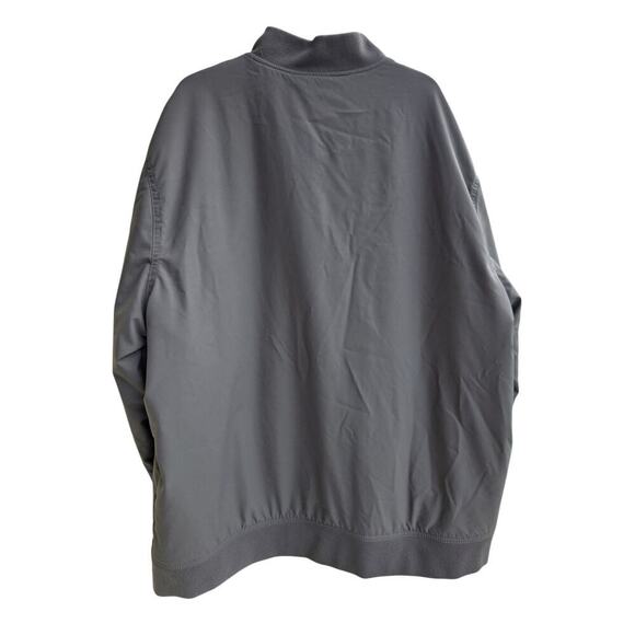 Banana Republic Gray Bomber Jacket Mens Sz XL Full Zip Nylon Casual Streetwaer - Picture 4 of 5